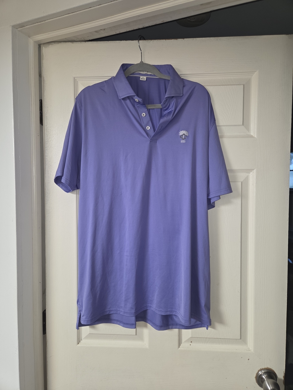 Holderness And Bourne Mens Xl Lavender Poly Blend Golf Polo